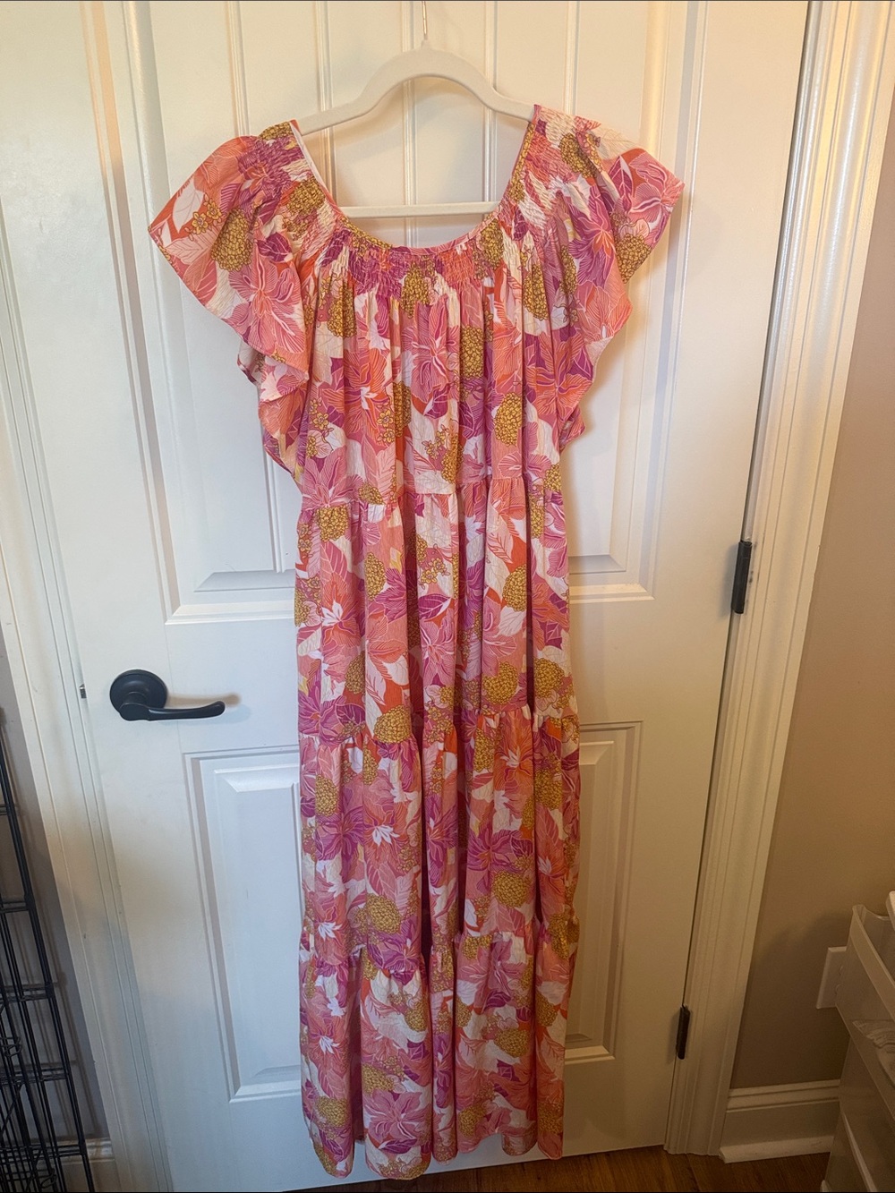 entro Pink and Orange Floral Maxi Dress - Picture 10 of 11